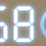 Touchschalter mit Uhr und Temperatur